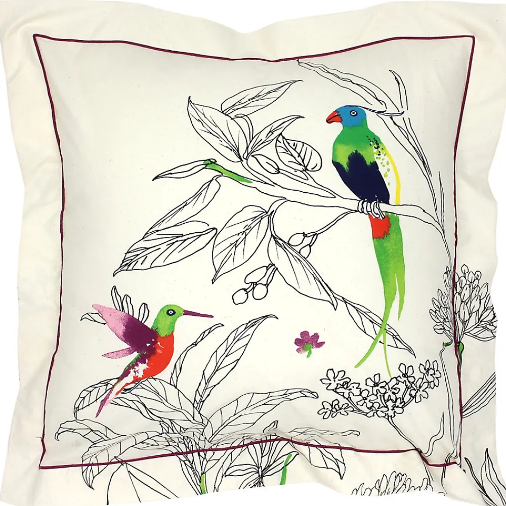 Taie d'oreiller 65x65 cm coton AMAZONIA ecru>Linnea Clearance