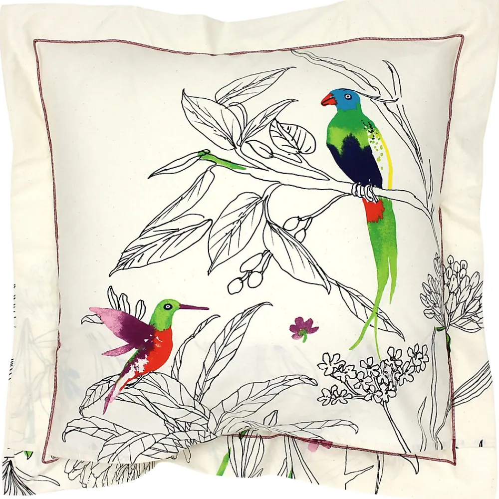 Taie d'oreiller 65x65 cm coton AMAZONIA ecru>Linnea Clearance