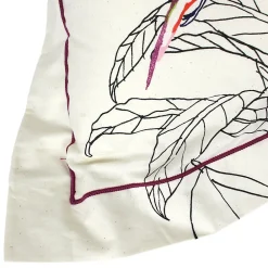 Taie d'oreiller 65x65 cm coton AMAZONIA ecru><noscript><img width=