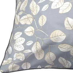 Linnea Taie d'oreiller 65x65 cm en 100% percale de coton LISON gris* Taie D'Oreiller