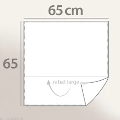 Linnea Taie d'oreiller 65x65 cm en 100% percale de coton LISON gris* Taie D'Oreiller
