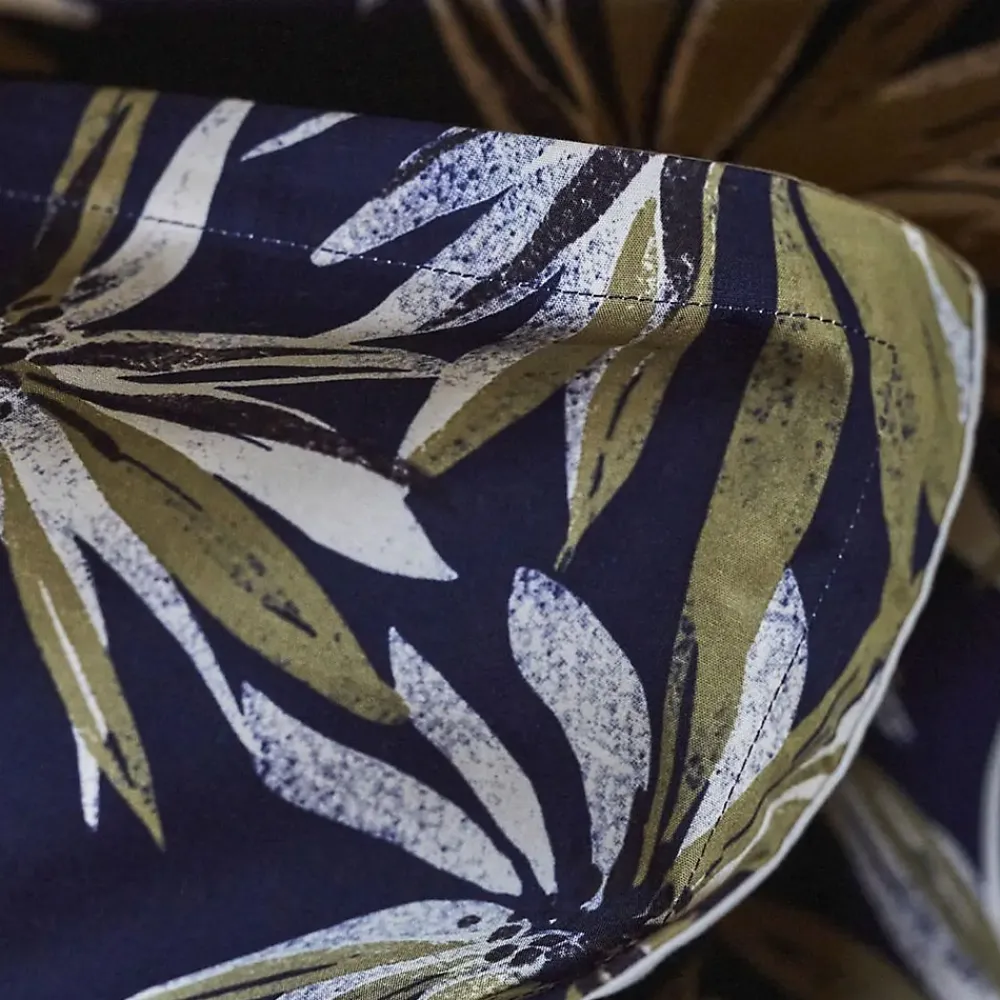Taie d'oreiller 50x70 cm en 100% percale de coton EVERLY bleu encre>Linnea Clearance