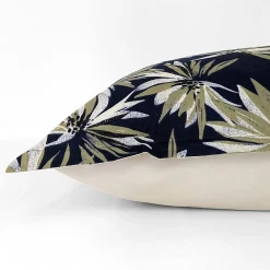 Taie d'oreiller 50x70 cm en 100% percale de coton EVERLY bleu encre><noscript><img width=