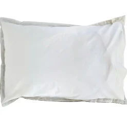 Taie d'oreiller 50x70 cm en 100% percale de coton EVERLY bleu encre><noscript><img width=