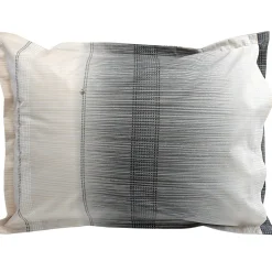 Taie d'oreiller 50x70 cm en 100% percale de coton ESTEBAN gris beige><noscript><img width=