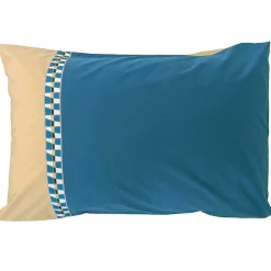 Linnea Taie d'oreiller 50x70 cm en percale de coton LINOA bleu cobalt* Taie D'Oreiller