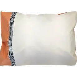 Linnea Taie d'oreiller 50x70 cm percale en coton MACASSAR Cognac* Taie D'Oreiller