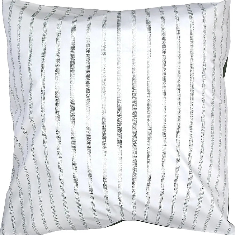 Taie d'oreiller 65x65 cm percale coton GABY vert Kaki>Linnea Discount