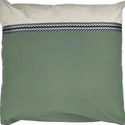 Taie d'oreiller 65x65 cm percale coton NOA vert Kaki>Linnea Clearance