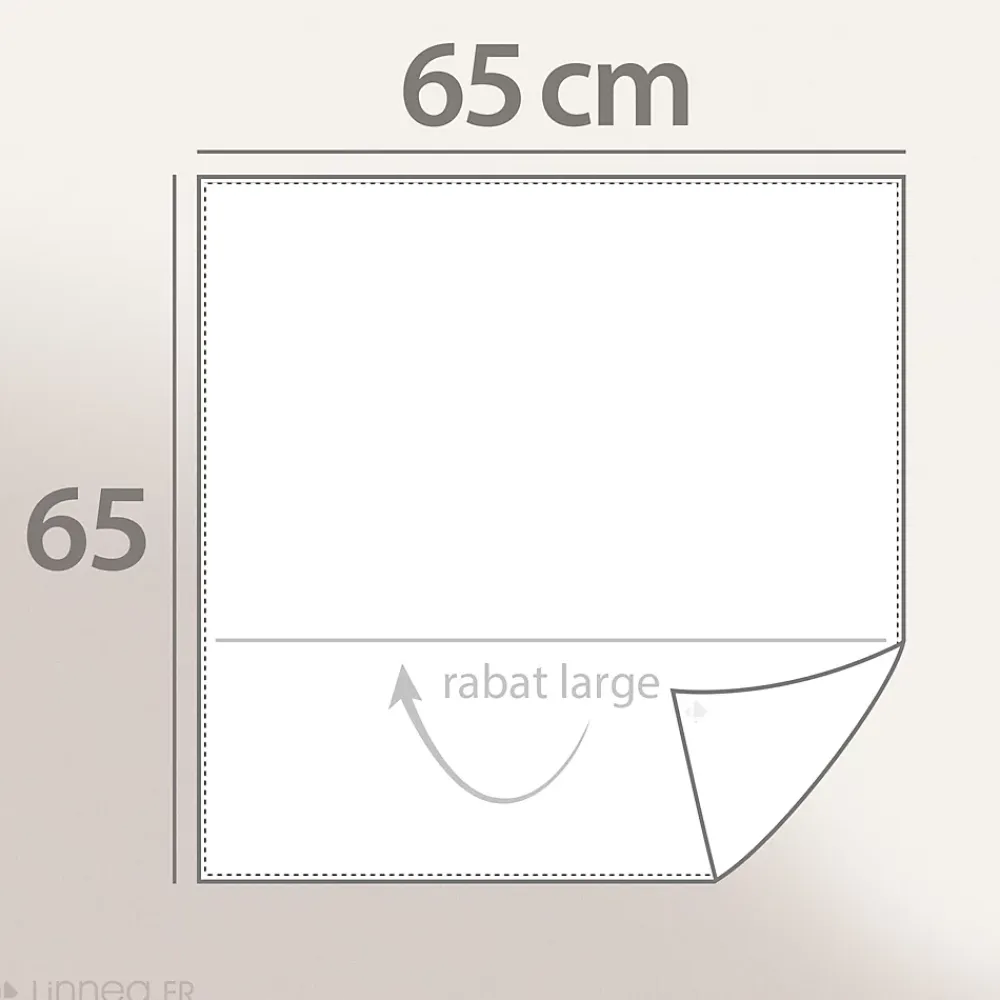 Linnea Taie d'oreiller 65x65 cm percale coton DDM MAX Gris* Taie D'Oreiller