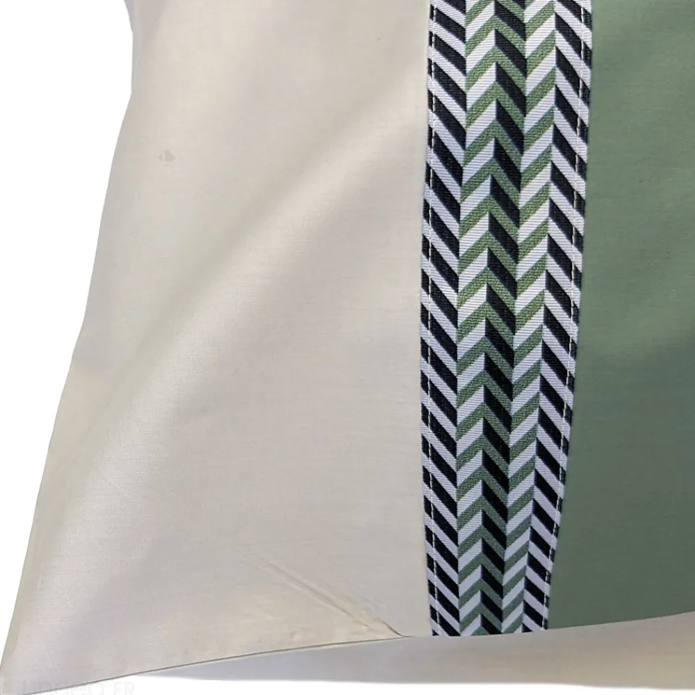 Taie d'oreiller 50x70 cm percale coton NOA vert Kaki>Linnea Best