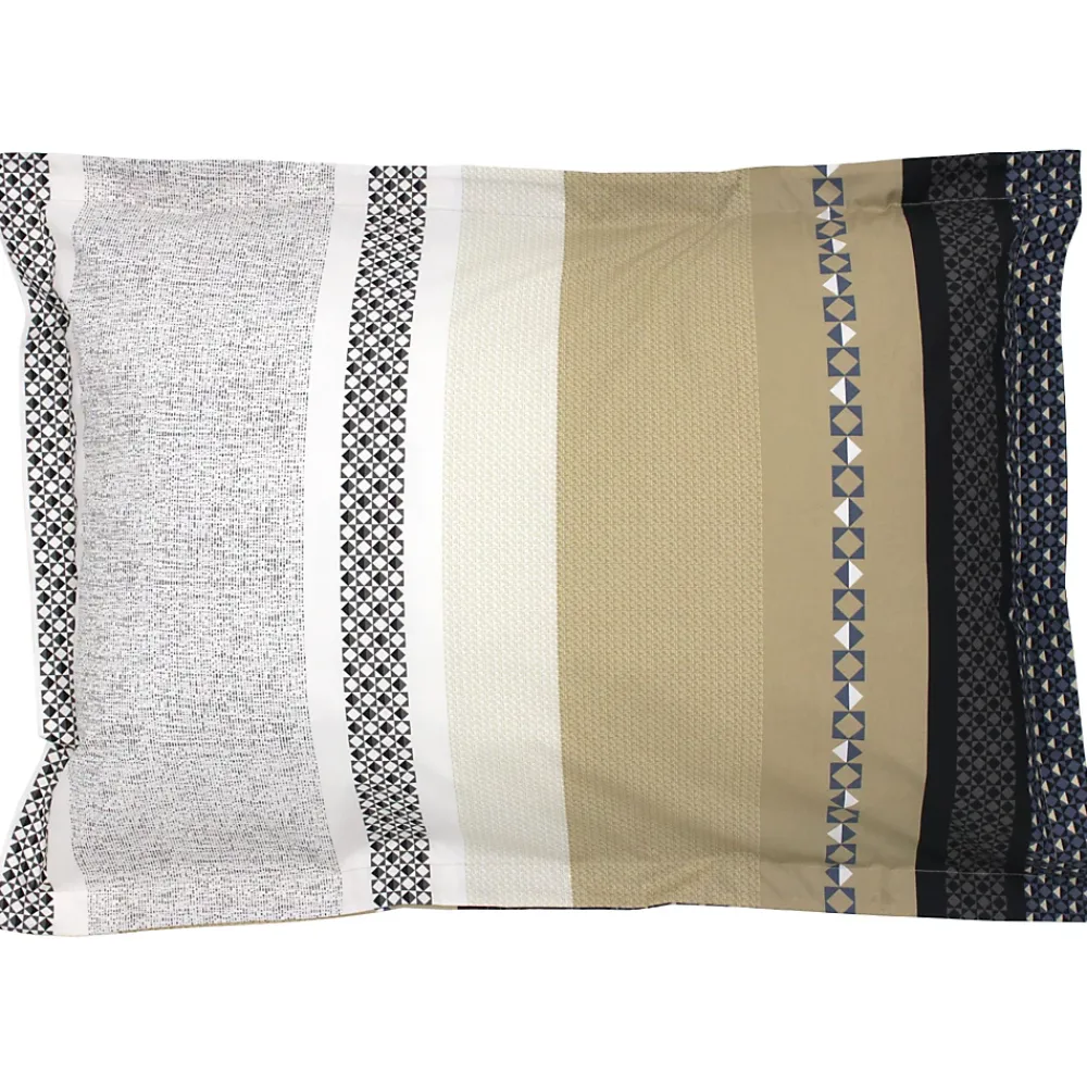 Linnea Taie d'oreiller 70x50 cm percale coton MARLOW acier* Taie D'Oreiller