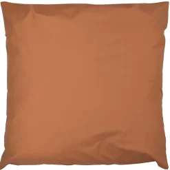 Linnea Taie d'oreiller 65x65 cm percale en coton MACASSAR Cognac* Taie D'Oreiller