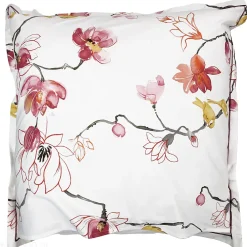 Taie d'oreiller 65x65 cm percale coton ELISA Rose><noscript><img width=