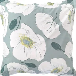 Taie d'oreiller 65x65 cm percale de coton ADÈLE vert céladon>Linnea