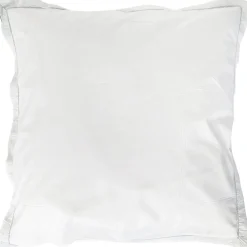 Taie d'oreiller 65x65 cm percale de coton ADÈLE vert céladon><noscript><img width=