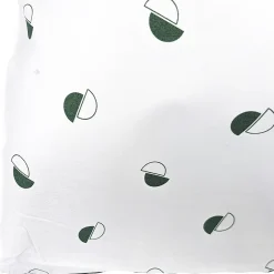 Linnea Taie d'oreiller 70x50 cm percale coton ALEX vert Kaki* Taie D'Oreiller