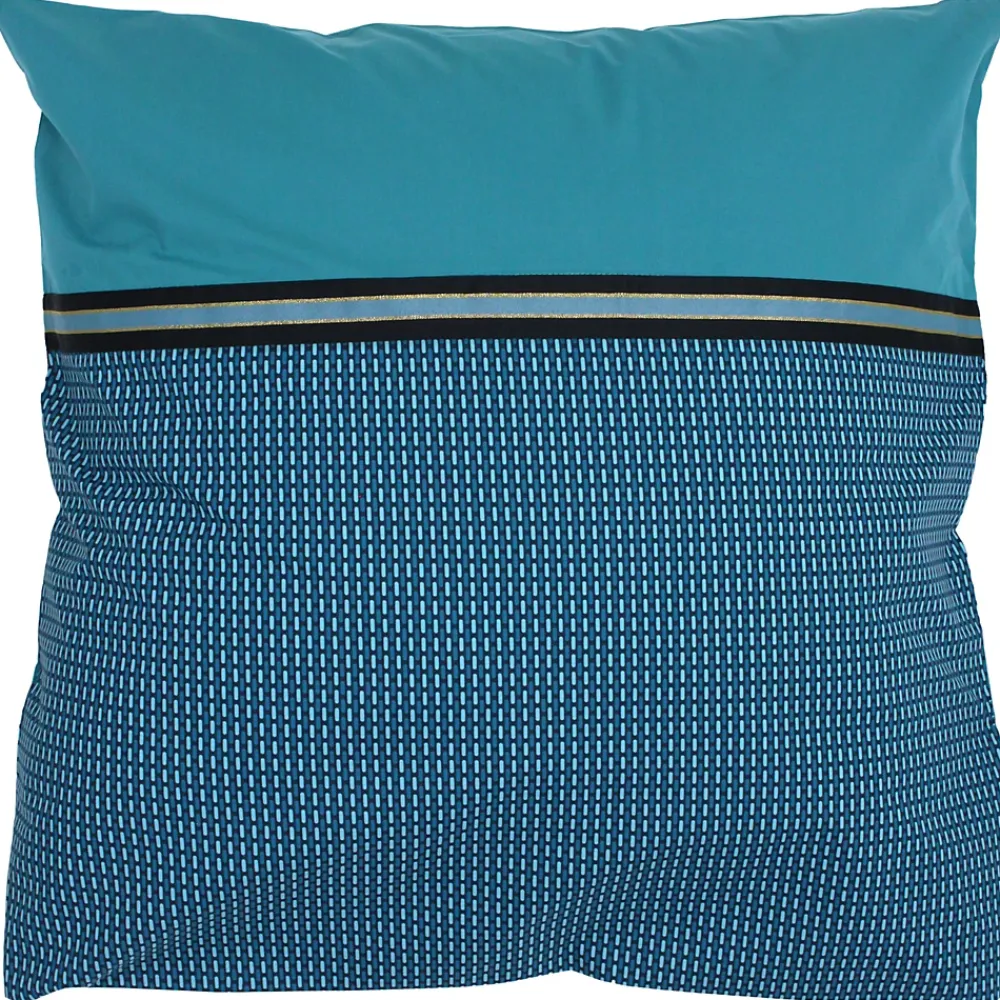 Linnea Taie d'oreiller 65x65 cm percale de coton GUSTAV vert Emeraude* Taie D'Oreiller