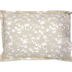 Taie d'oreiller 70x50 cm percale coton BEL AMOUR jaune><noscript><img width=