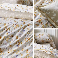 Taie d'oreiller 70x50 cm percale coton BEL AMOUR jaune><noscript><img width=