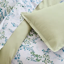 Linnea Taie d'oreiller 50x70 cm satin de coton ANGÈLE vert tilleul* Taie D'Oreiller