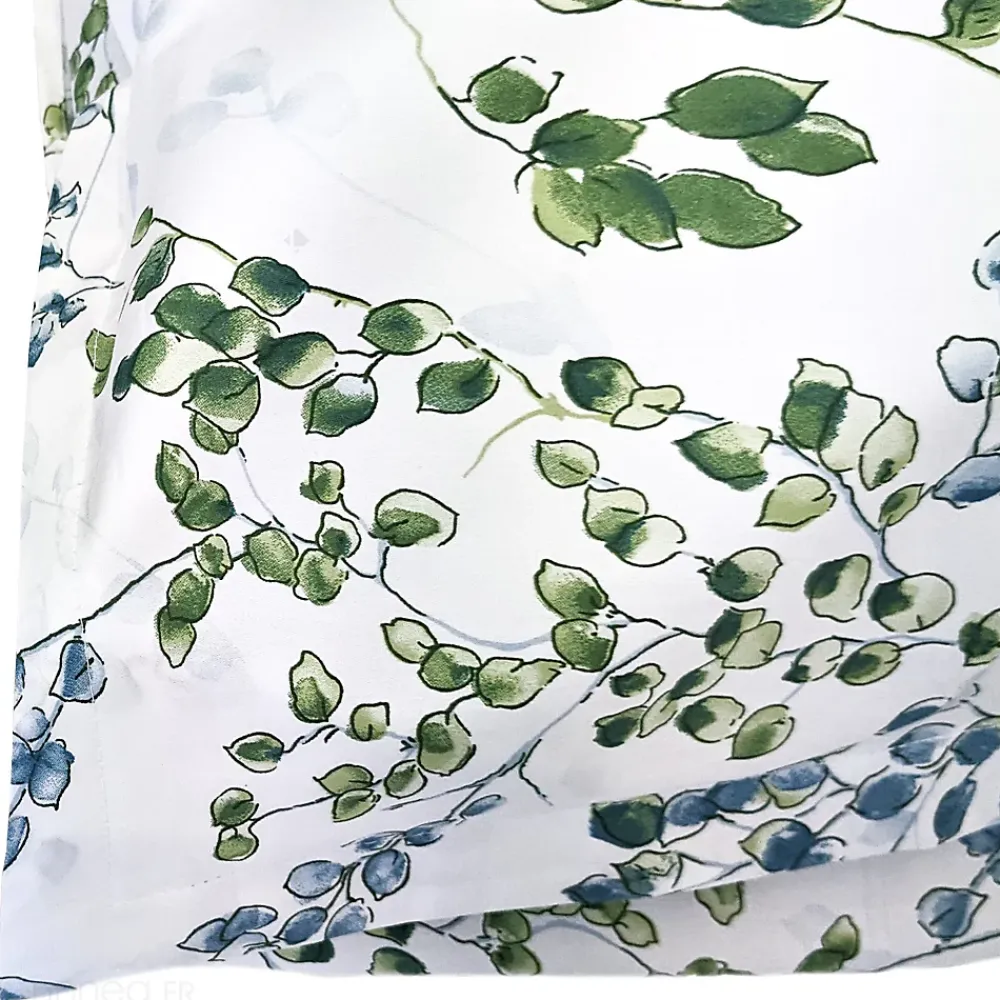 Linnea Taie d'oreiller 50x70 cm satin de coton ANGÈLE vert tilleul* Taie D'Oreiller