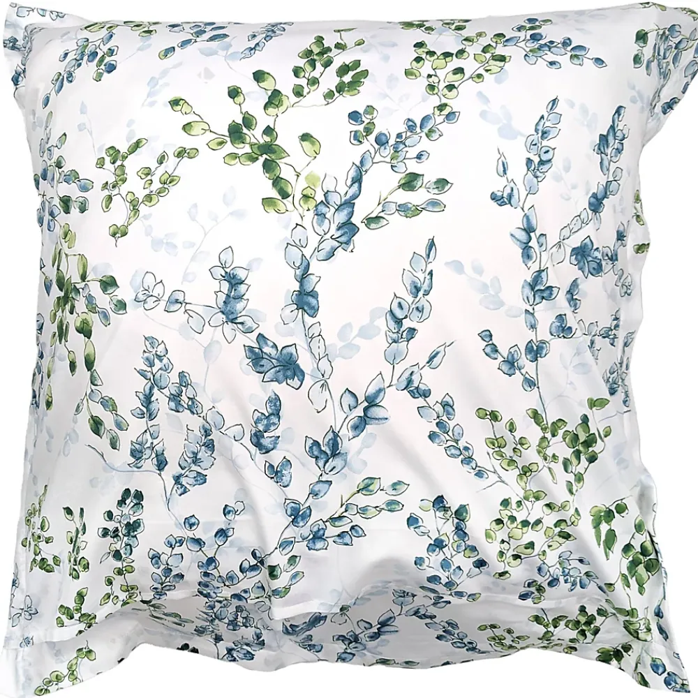 Linnea Taie d'oreiller 65x65 cm satin de coton ANGÈLE vert tilleul* Taie D'Oreiller