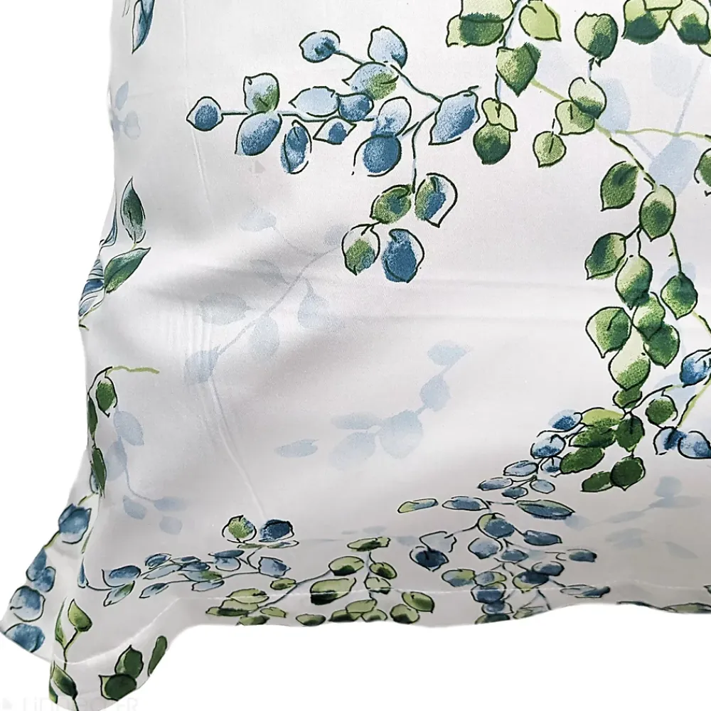 Linnea Taie d'oreiller 65x65 cm satin de coton ANGÈLE vert tilleul* Taie D'Oreiller