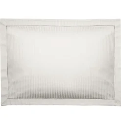 Taie d'oreiller 50x70 cm satin CONCERTO rayures beige Craie>Linnea Best