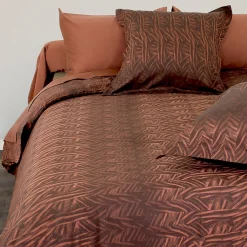 Taie d'oreiller 65x65 cm Satin de coton OPERA Marron foncé>Linnea New