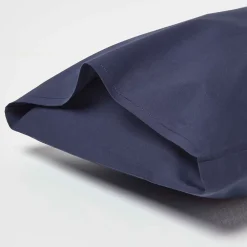 Homescapes Taies d'oreiller enfant bleu marine 100% coton égyptien 200 fils, 40x60 cm, lot de 2 -* Taie D'Oreiller