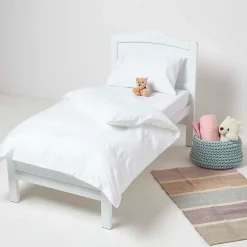 Homescapes Taies d'oreiller enfant blanc 100% coton égyptien 200 fils, 40x60 cm, lot de 2 -* Taie D'Oreiller