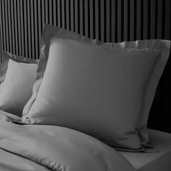Taies d'Oreiller Percale 63x63 anthracite><noscript><img width=