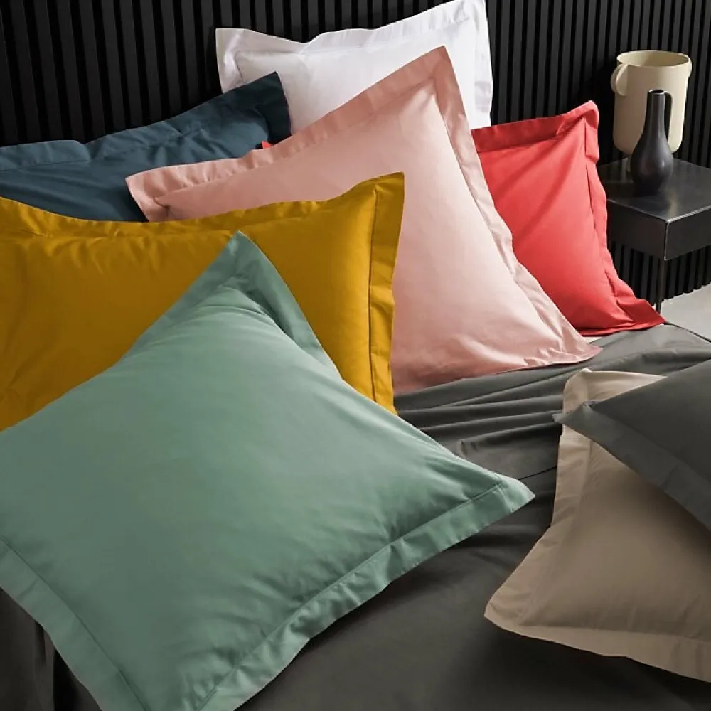 Taies d'Oreiller Percale 63x63 anthracite>Douceur D'Intérieur Clearance