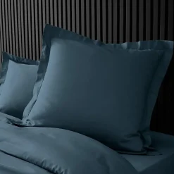 Taies d'Oreiller Percale 63x63 bleu><noscript><img width=