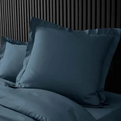 Taies d'Oreiller Percale 63x63 bleu><noscript><img width=