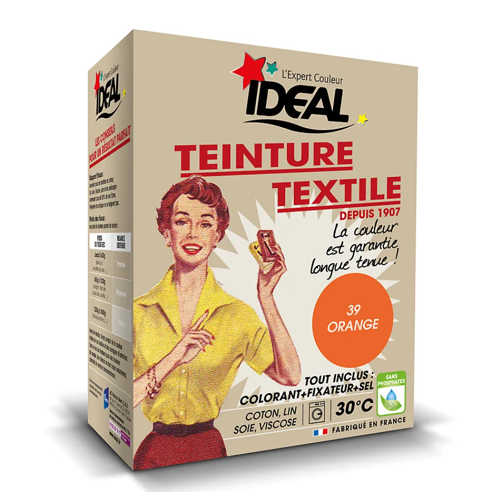 Teinture textile vintage orange Idéal 350g>Ideal Outlet