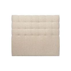Tete de lit Capitonnée Bouclette - A poser au sol><noscript><img width=