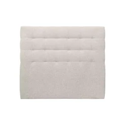 Tete de lit Capitonnée Tissu - A poser au sol><noscript><img width=