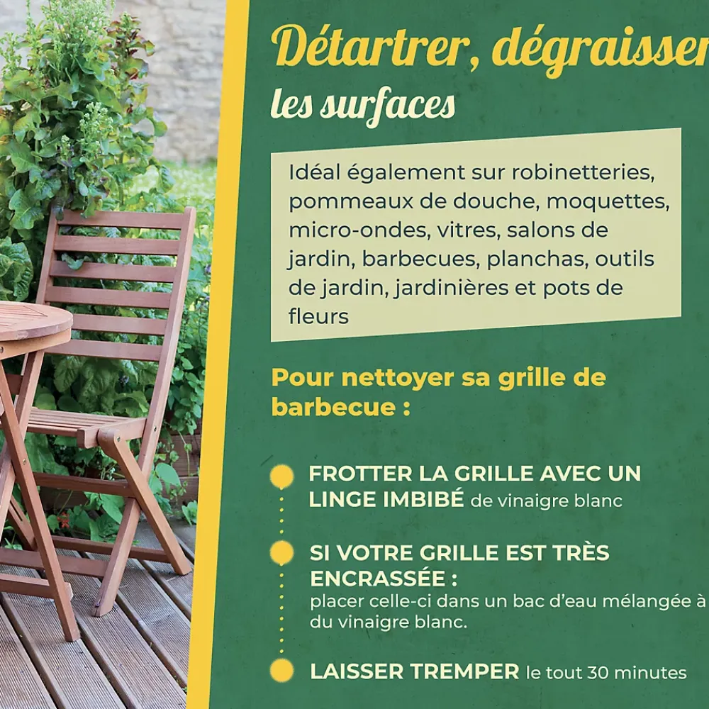 Starwax The fabulous Vinaigre 9,5° blanc 6L* Vinaigre Ménager