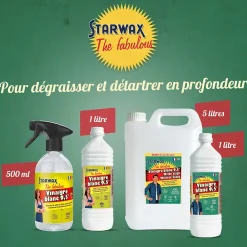 Starwax The fabulous Vinaigre 9,5° blanc 6L* Vinaigre Ménager
