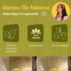 Starwax The fabulous Vinaigre blanc 9,5° parfum citron 500ml* Vinaigre Ménager