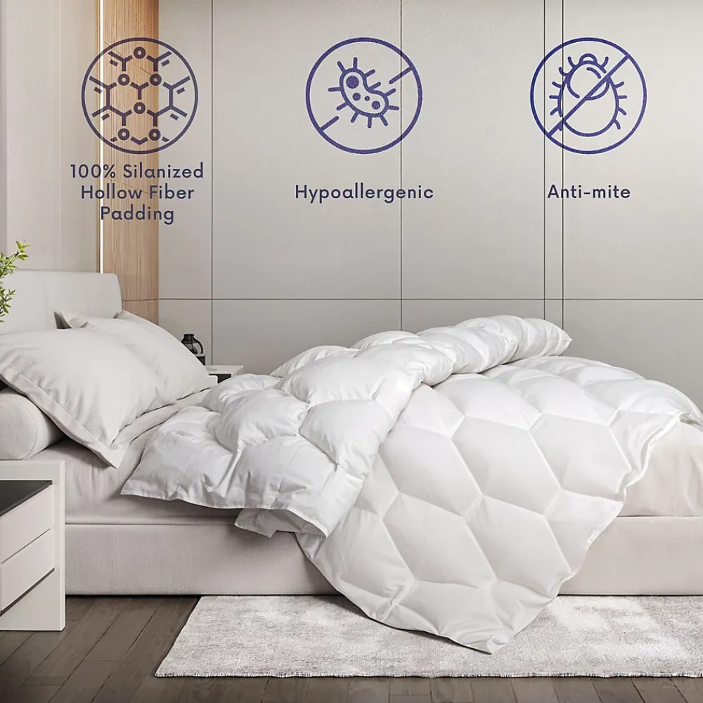 The White Stone Couette 4 Saisons avec Clips 210x240 cm* Couette