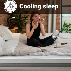 Matelas à ressorts ensachés et mémoire 120x190 20 cm><noscript><img width=
