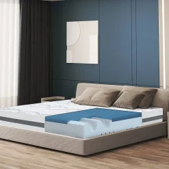 Matelas en Mousse à Mémoire de Forme 135x205 cm Hauteur 22 cm>The White Stone
