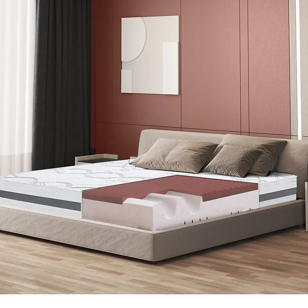 The White Stone Matelas en Mousse à Mémoire de Forme 145x185 cm Hauteur 27 cm* Matelas