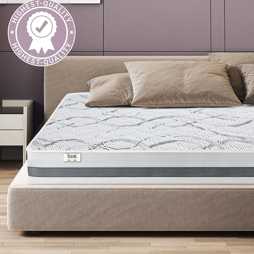 The White Stone Matelas Orthopédique 170x220 cm Fermeté Moyenne* Matelas