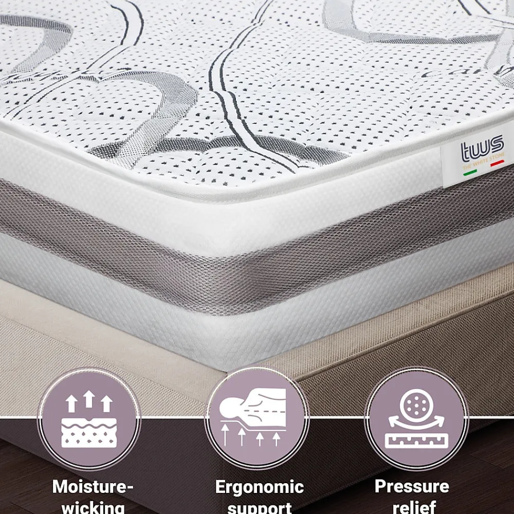 Matelas Orthopédique 140x205 cm Fermeté Moyenne>The White Stone Online