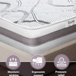 The White Stone Matelas Orthopédique 75x160 cm Fermeté Moyenne* Matelas