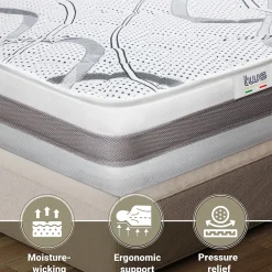 Matelas Orthopédique 100x210 cm Fermeté Moyenne><noscript><img width=